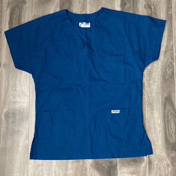 Women’s Mobb Scrub Top - dark blue-teal - Picture 1 of 6